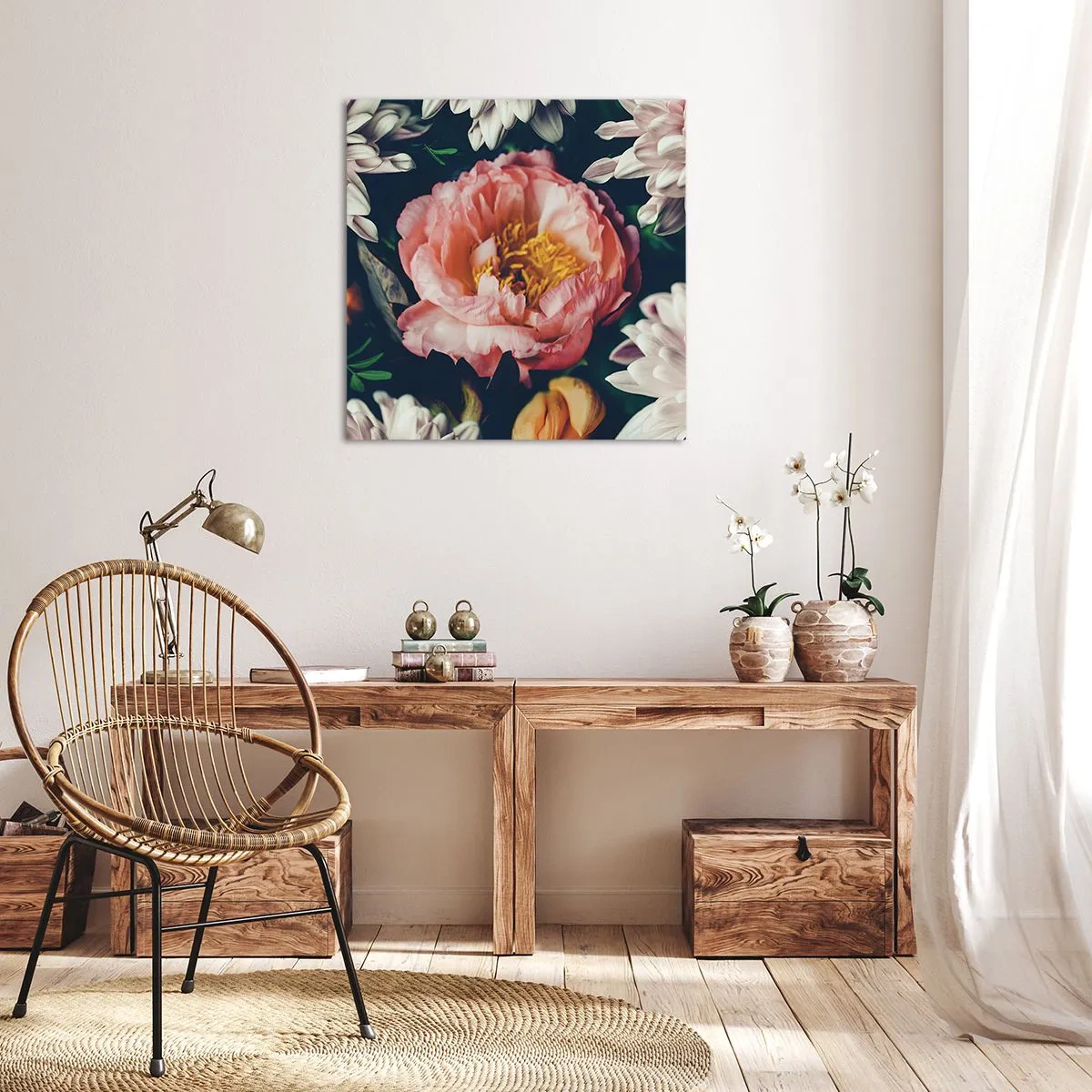 Obraz na płótnie - Z barokowym przepychem - 50x50 cm