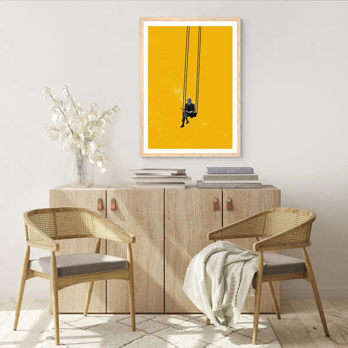 Plakat w ramie jasny dąb - Dzień jak co dzień - 70x100 cm