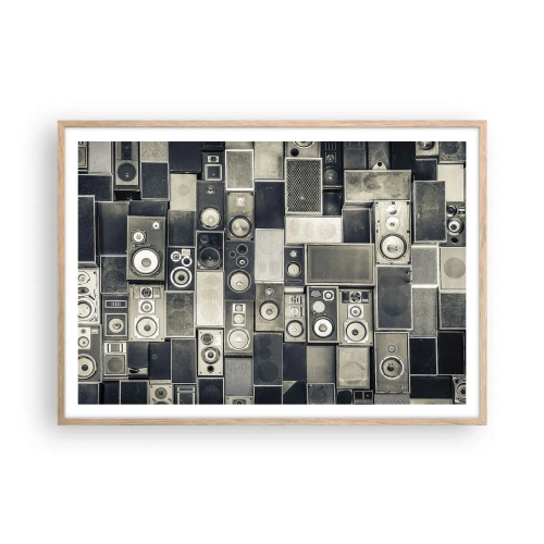 Plakat w ramie jasny dąb - I wszystko gra - 100x70 cm