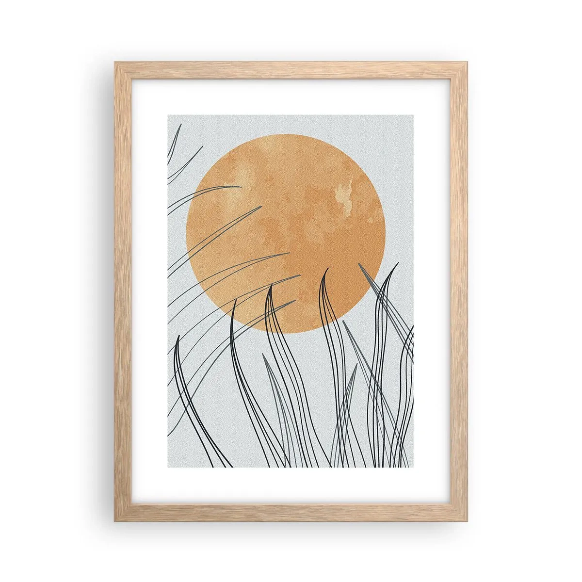 Plakat w ramie jasny dąb - Zawsze ku słońcu - 30x40 cm