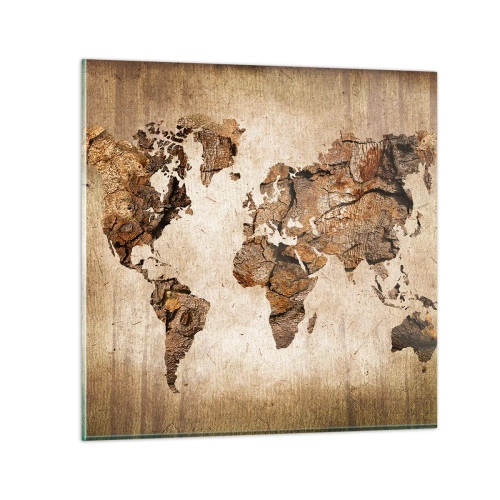 Obraz na szkle - Odkrycie świata - 40x40 cm