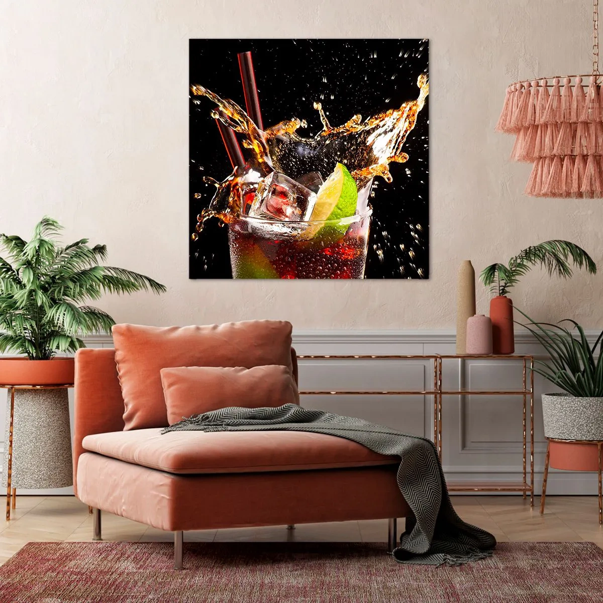 Obraz na płótnie - Radość i energia kolorów - 60x60 cm