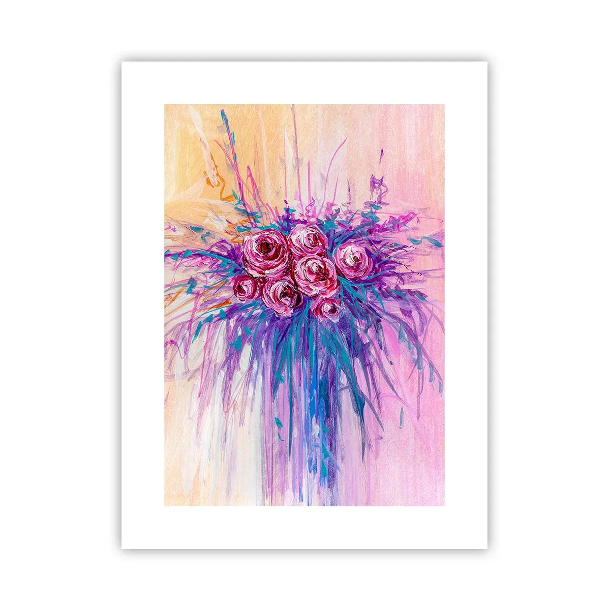 Plakat - Różana fontanna - 30x40 cm