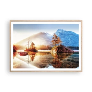 Plakat w ramie jasny dąb - Natura w nowym świetle - 100x70 cm