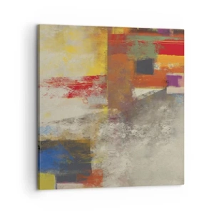 Obraz na płótnie - Geometria barw - 60x60 cm