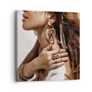 Obraz na płótnie - Królowa dzikiej plaży - 30x30 cm