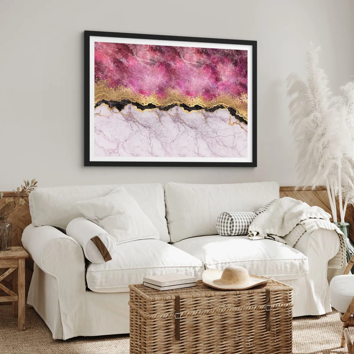 Plakat w czarnej ramie - Na granicy - 50x40 cm