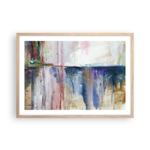 Plakat w ramie jasny dąb - Barwne wrażenia i skojarzenia - 70x50 cm