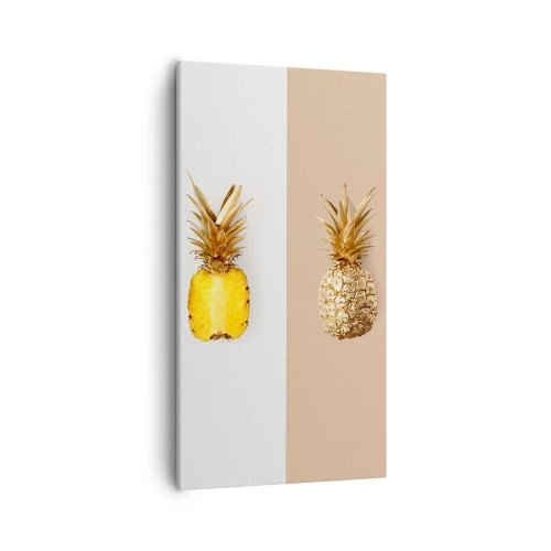 Obraz na płótnie - Ananas dla nas - 55x100 cm