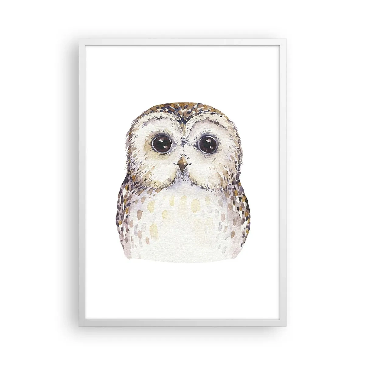 Plakat w białej ramie - Spójrz mi w oczy - 50x70 cm