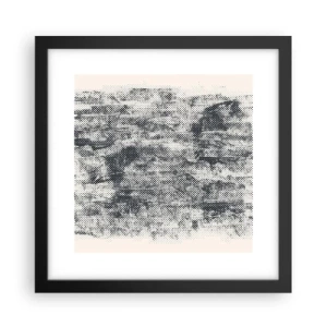 Plakat w czarnej ramie - Mglista kompozycja - 30x30 cm