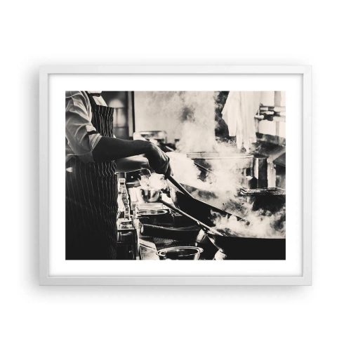 Plakat w białej ramie - Alchemia smaków - 50x40 cm