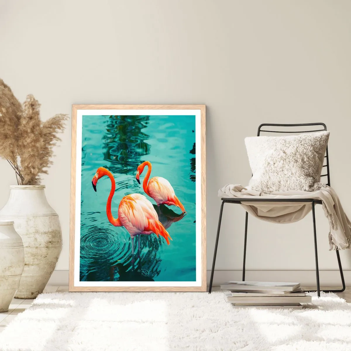 Plakat w ramie jasny dąb - Jesteśmy teraz w modzie - 30x40 cm