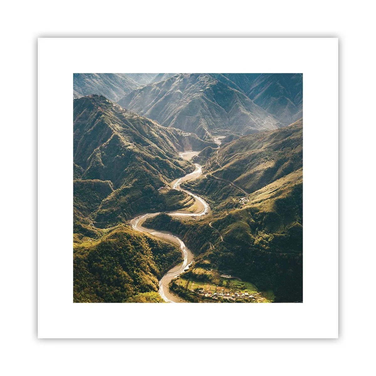 Plakat - Prosto z serca gór - 30x30 cm