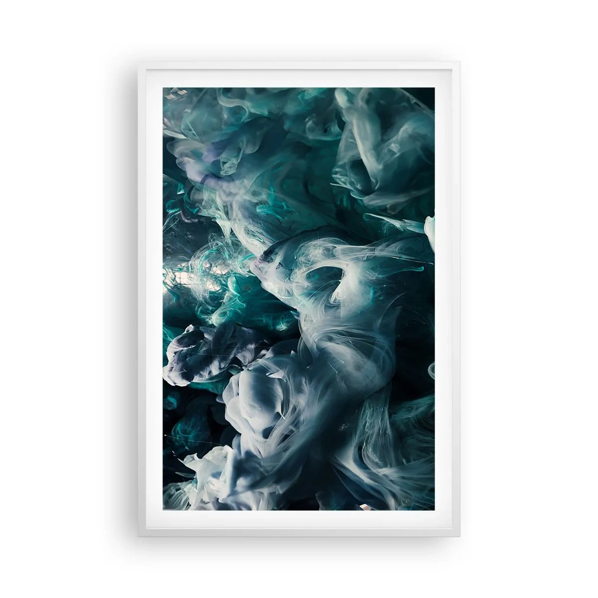 Plakat w białej ramie - Ruch koloru - 61x91 cm