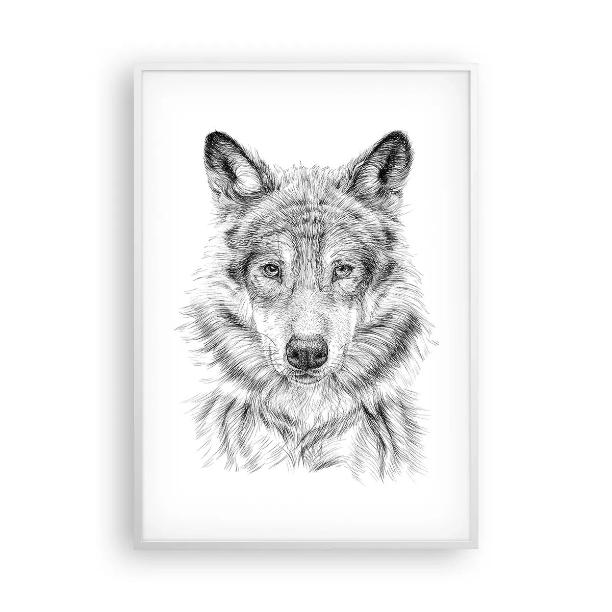 Plakat w białej ramie - Urodzony przywódca - 70x100 cm