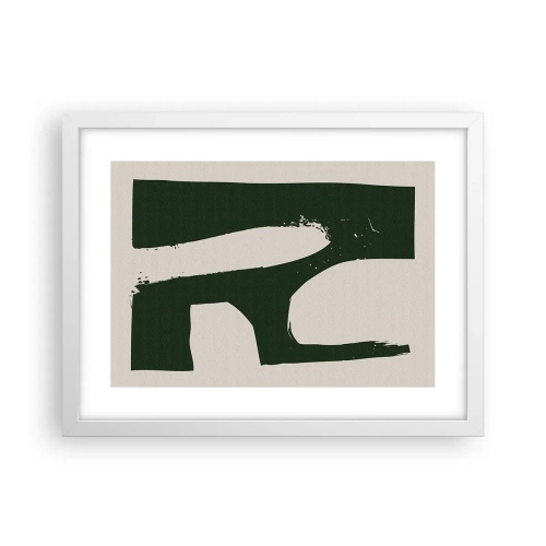 Plakat w białej ramie - Zatoki bieli - 40x30 cm