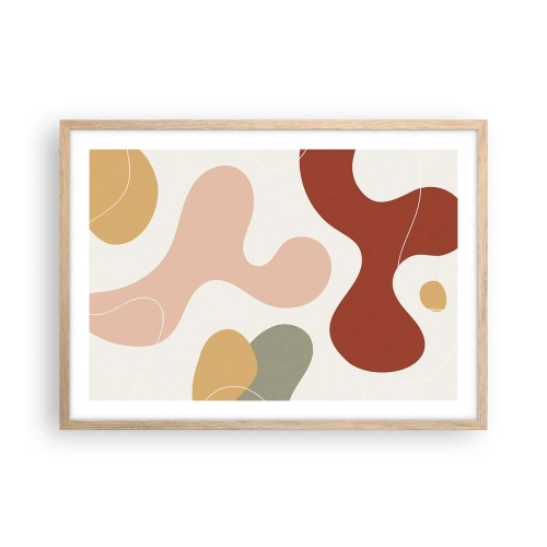 Plakat w ramie jasny dąb - Esy czy floresy? - 70x50 cm