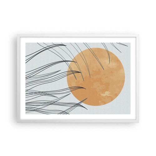 Plakat w białej ramie - Zawsze ku słońcu - 70x50 cm