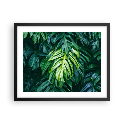 Plakat w czarnej ramie - Zanurzyć się w świeżości - 50x40 cm