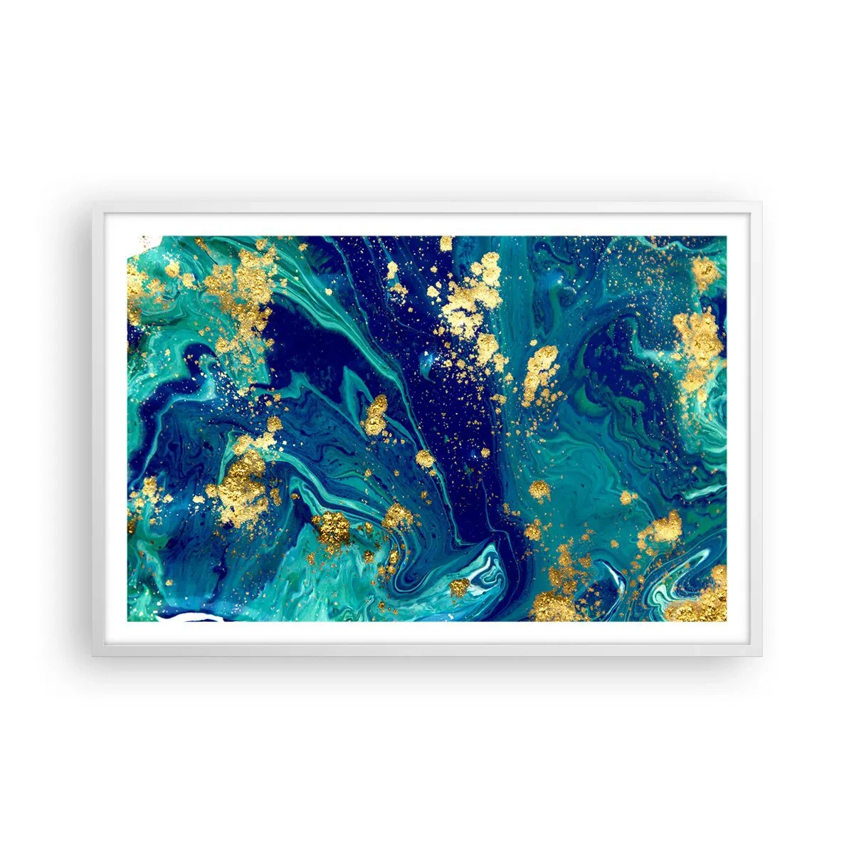 Plakat w białej ramie - Płatki słońca  - 91x61 cm