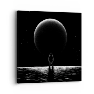 Obraz na płótnie - Twarzą w twarz - 40x40 cm