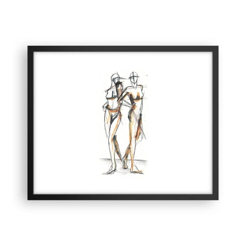 Plakat w czarnej ramie - Studium wdzięku - 50x40 cm