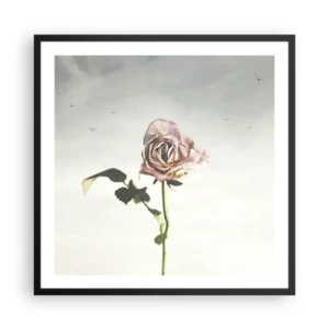 Plakat w czarnej ramie - Powitanie wiosny - 60x60 cm