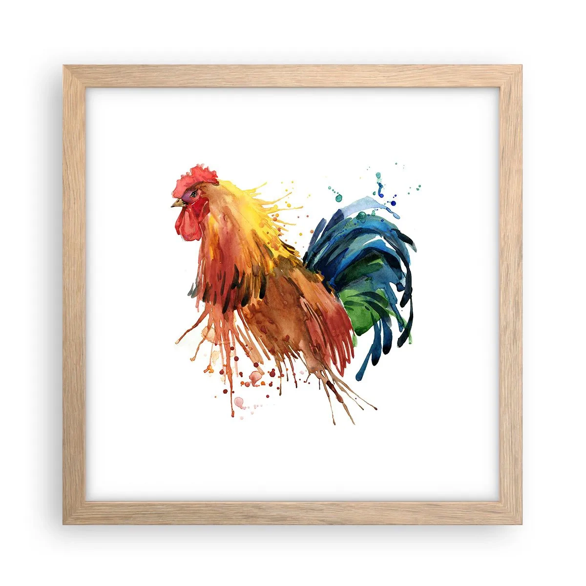 Plakat w ramie jasny dąb - Królewska szata, królewska duma - 30x30 cm