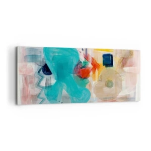 Obraz na płótnie - Kolorowa gra - 100x40 cm