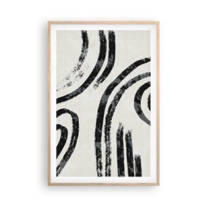 Plakat w ramie jasny dąb - W pół zatrzymany - 61x91 cm