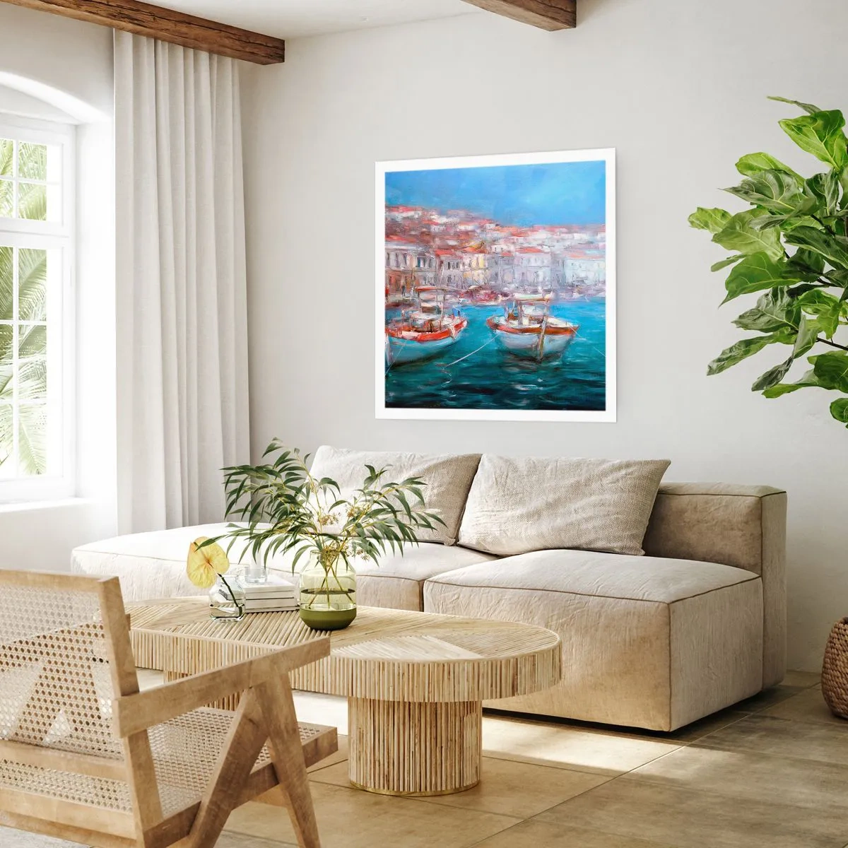 Plakat - Włoska zatoka - 60x60 cm