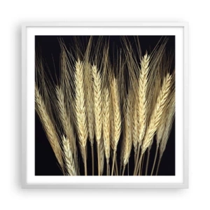 Plakat w białej ramie - Rustykalna magia - 60x60 cm