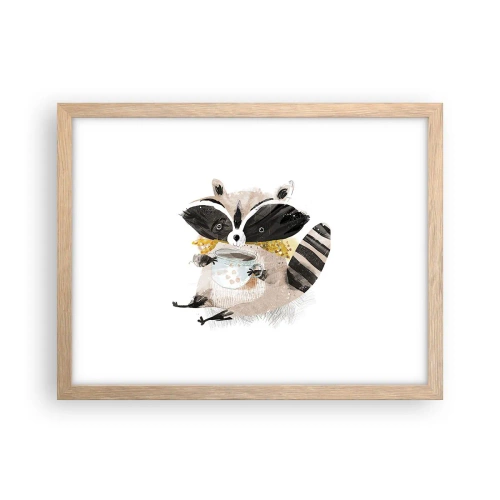 Plakat w ramie jasny dąb - Mój przyjaciel szop - 40x30 cm