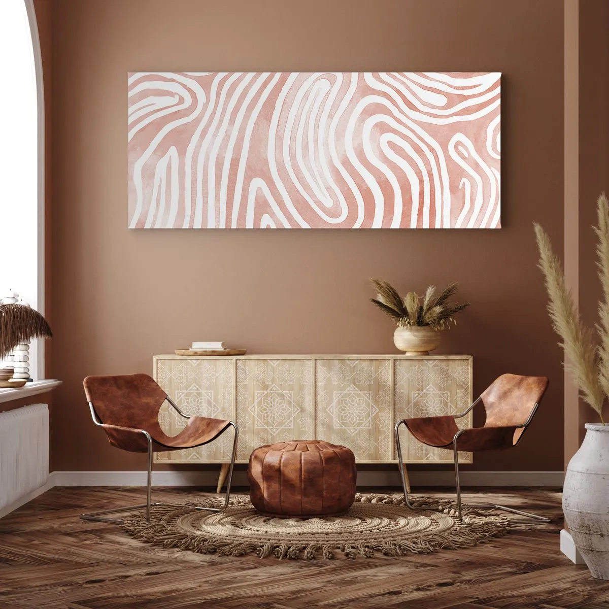 Obraz na płótnie - W koralowym labiryncie - 100x40 cm