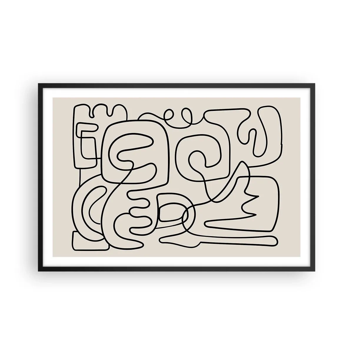 Plakat w czarnej ramie - Po śladzie - 91x61 cm