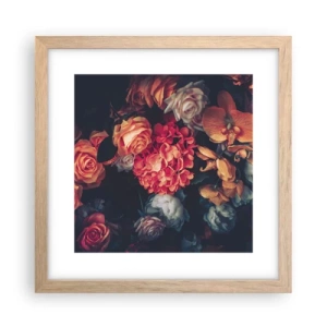 Plakat w ramie jasny dąb - Jak u holenderskich mistrzów - 30x30 cm