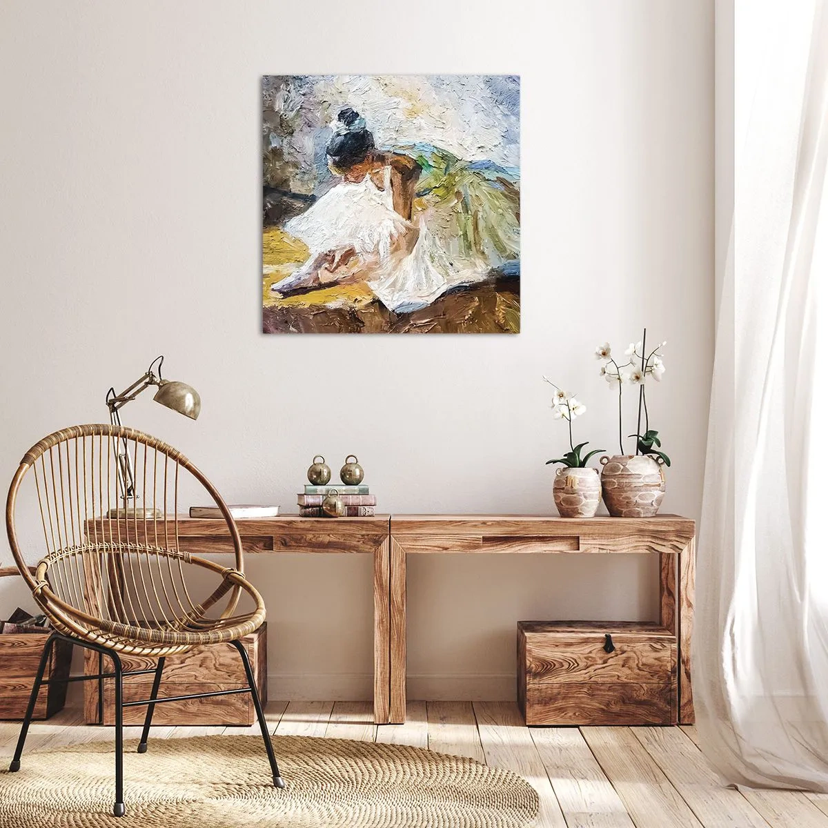 Obraz na płótnie - Z obrazu Degasa - 30x30 cm