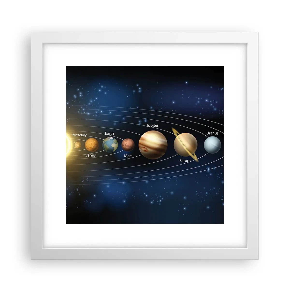 Plakat w białej ramie - Jedna z dziesięciu - 30x30 cm