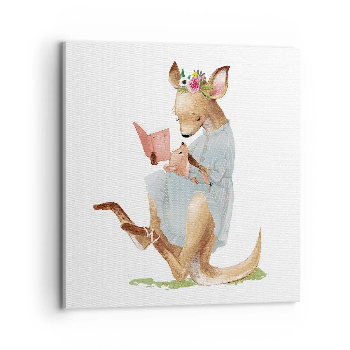 Obraz na płótnie - Poczytaj mi, mamo - 70x70 cm