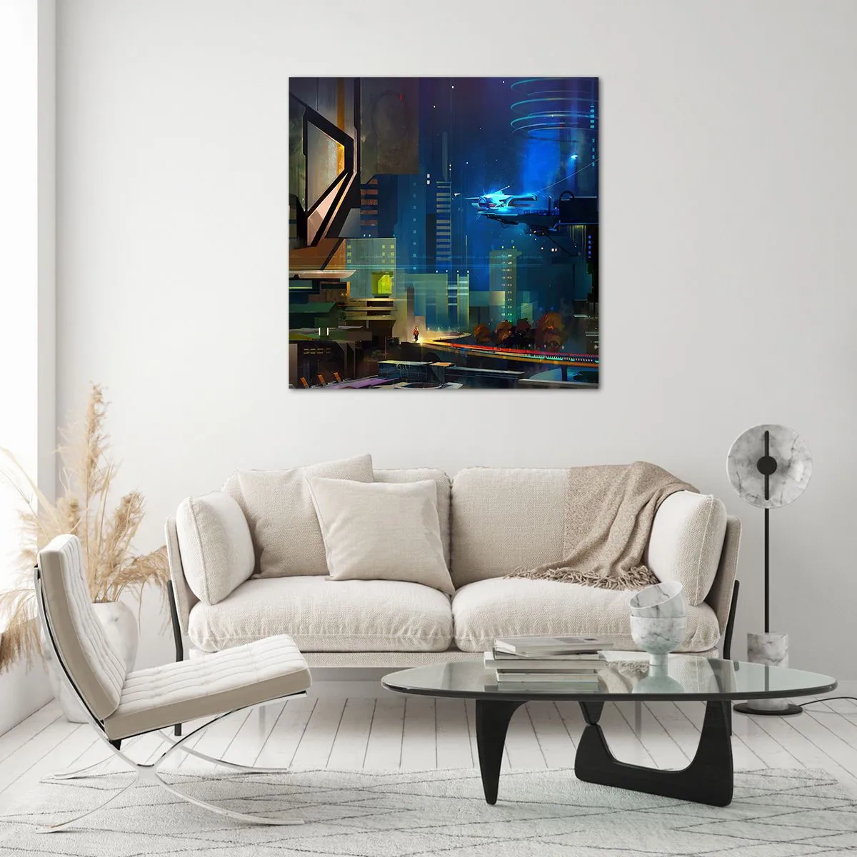 Obraz na szkle - W niedalekiej przyszłości - 40x40 cm