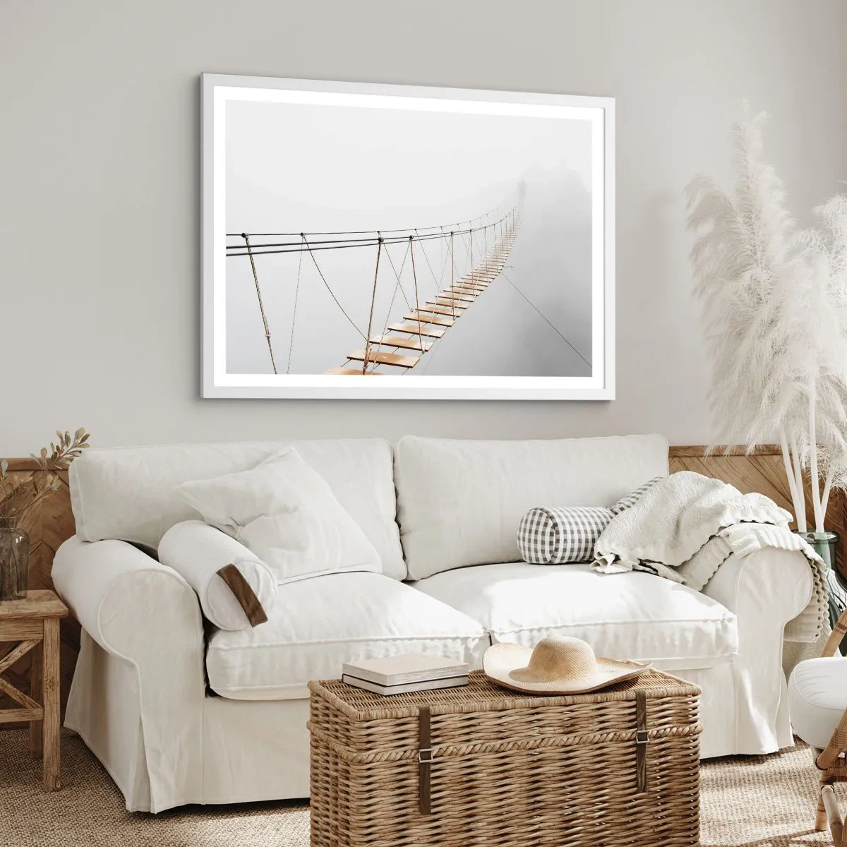 Plakat w białej ramie - Dokąd cię zaprowadzi? - 40x30 cm