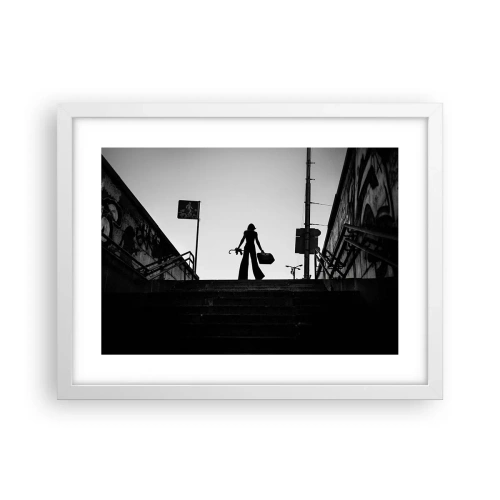 Plakat w białej ramie - Miejska wędrówka - 40x30 cm