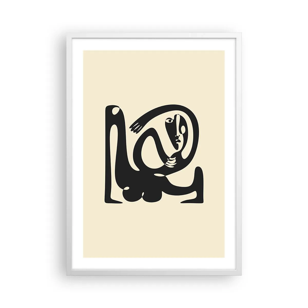 Plakat w białej ramie - Prawie Picasso - 50x70 cm