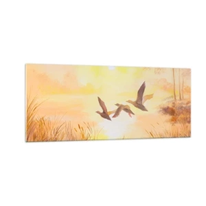Obraz na szkle - Początek dalekiej podróży - 100x40 cm