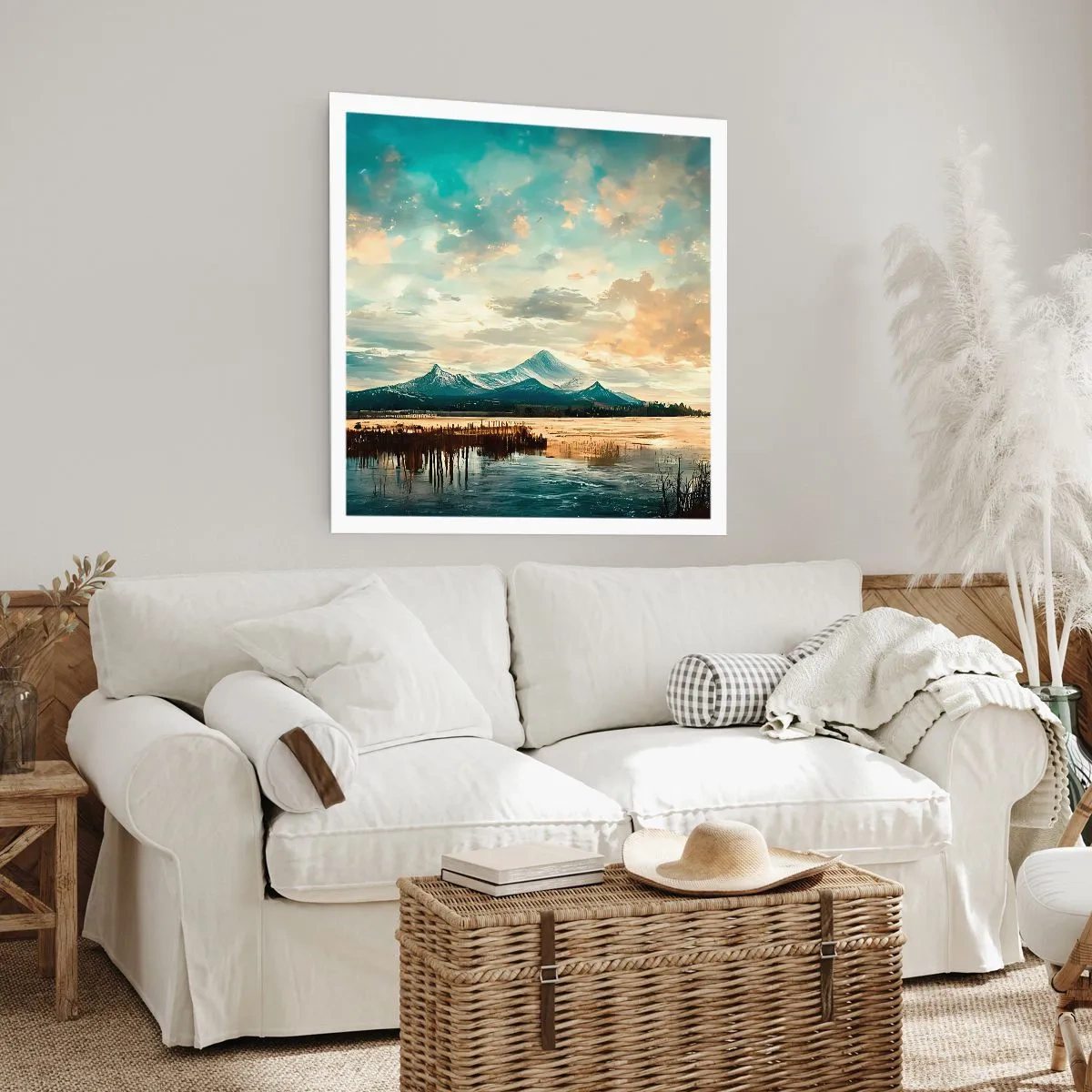 Plakat - Pod opieką nieba - 30x30 cm