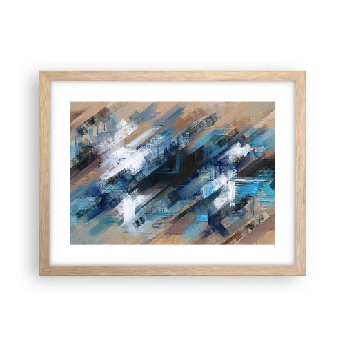Plakat w ramie jasny dąb - Po błękitnym skosie - 40x30 cm