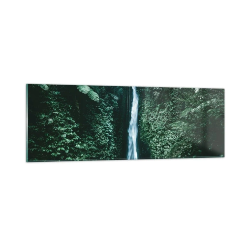 Obraz na szkle - Tropikalny zdrój - 90x30 cm
