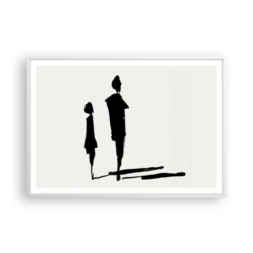 Plakat w białej ramie - Na pewno razem? - 100x70 cm