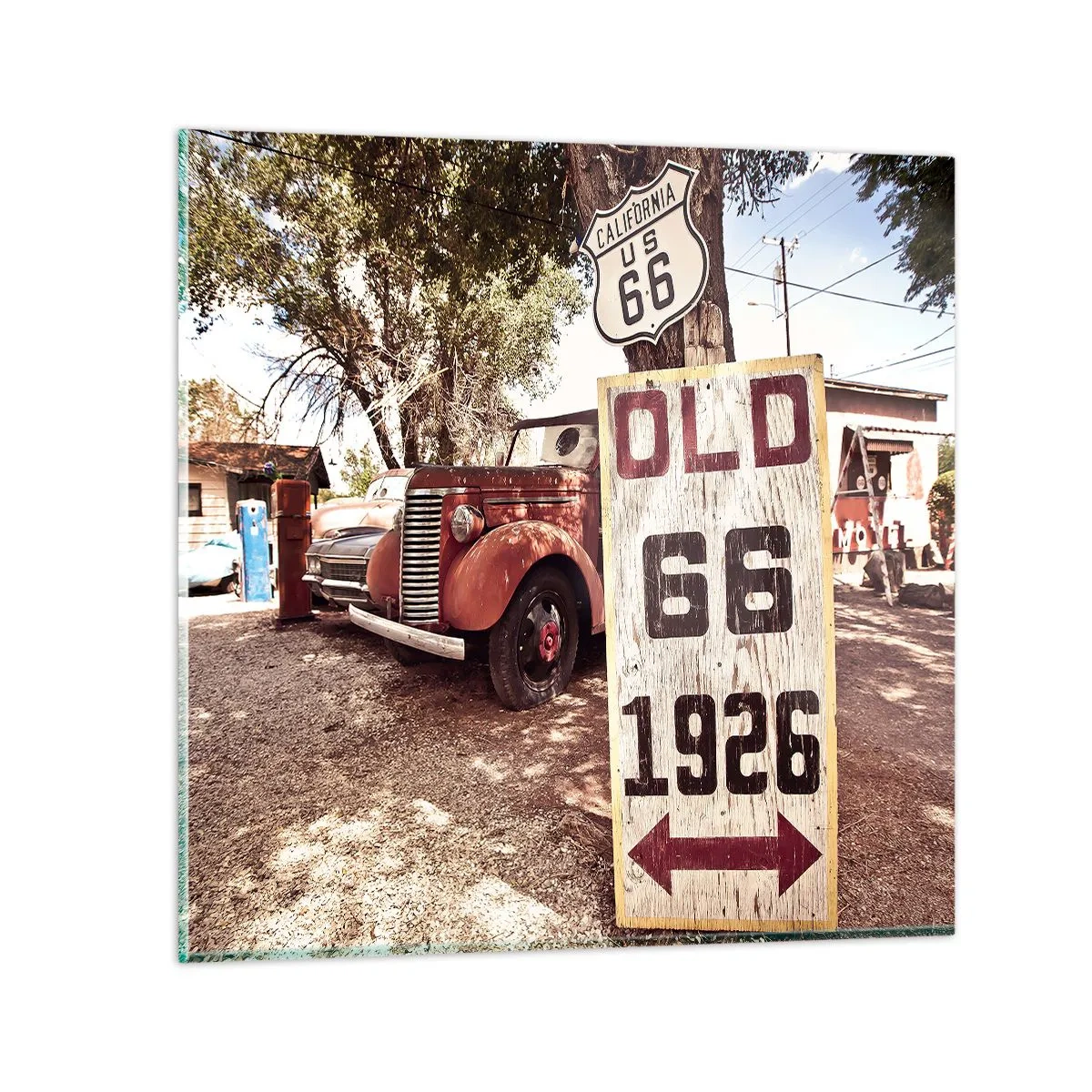 Obraz na szkle - Legenda amerykanskiej prowincji - 40x40 cm